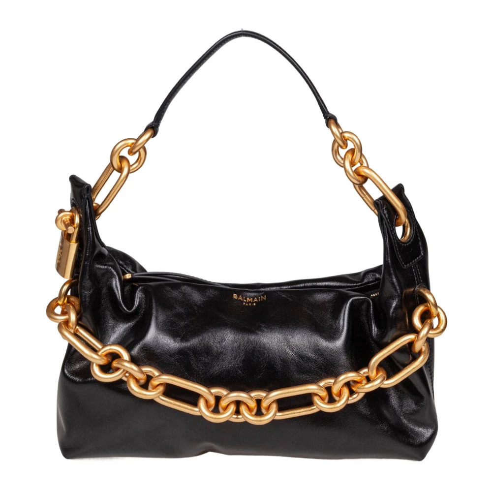 Balmain Black Sync Medium Bag - Female - Shoulder Bags - One Size - Bags