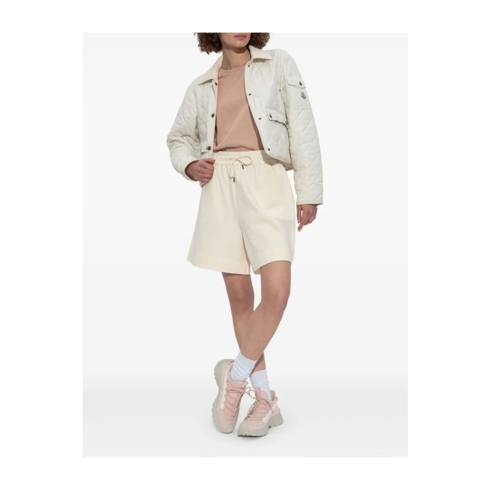 Moncler Ivoor Winterjassen voor Vrouwen Beige Dames