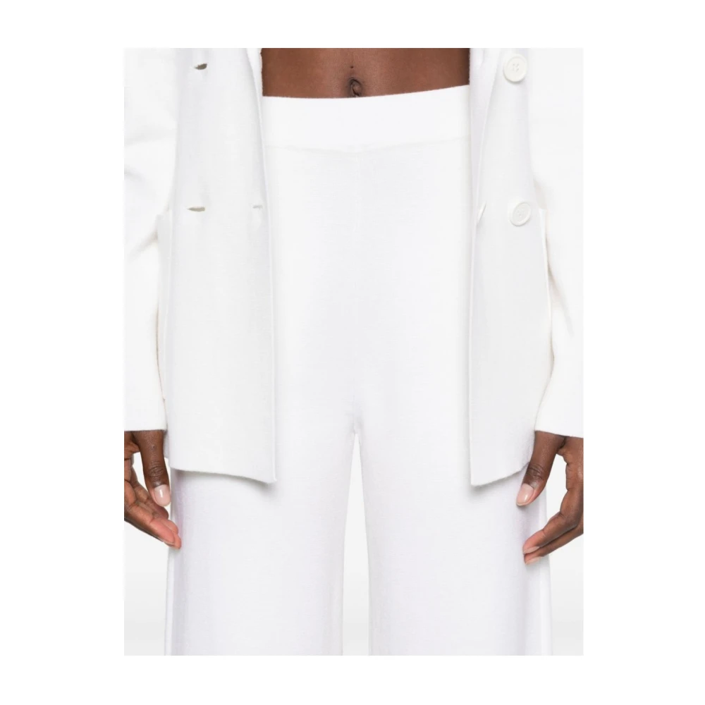 P.a.r.o.s.h. Wijde Broek in Roomwit White Dames