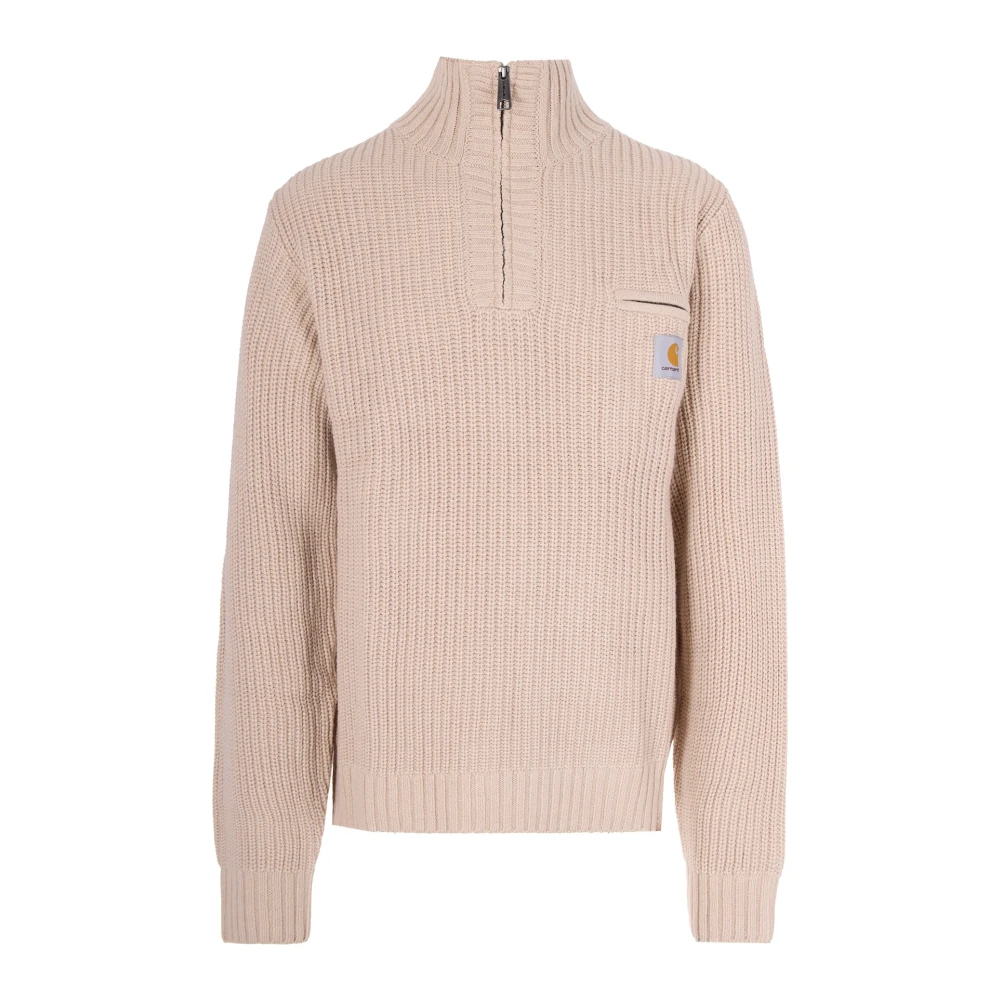 Carhartt Wip Men's Beige Detroit Half Zip Sweater