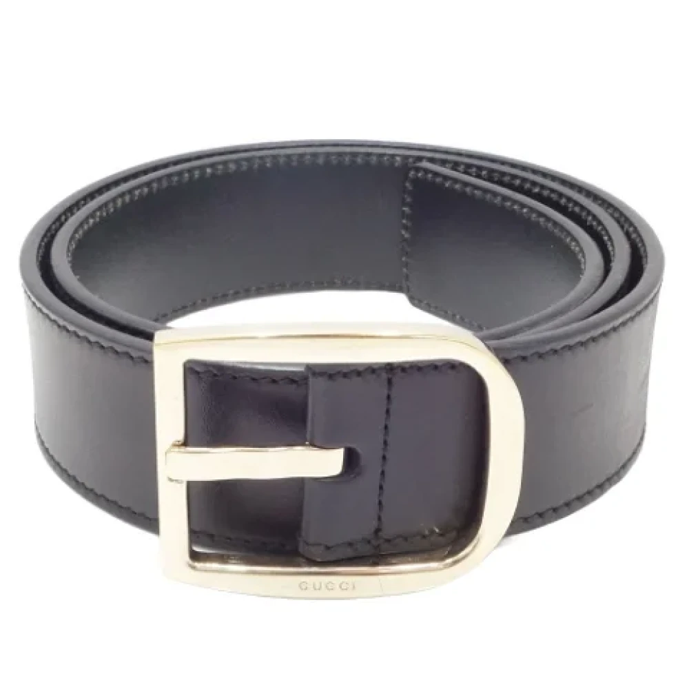 Gucci Vintage Pre-owned Leather belts Black Dames