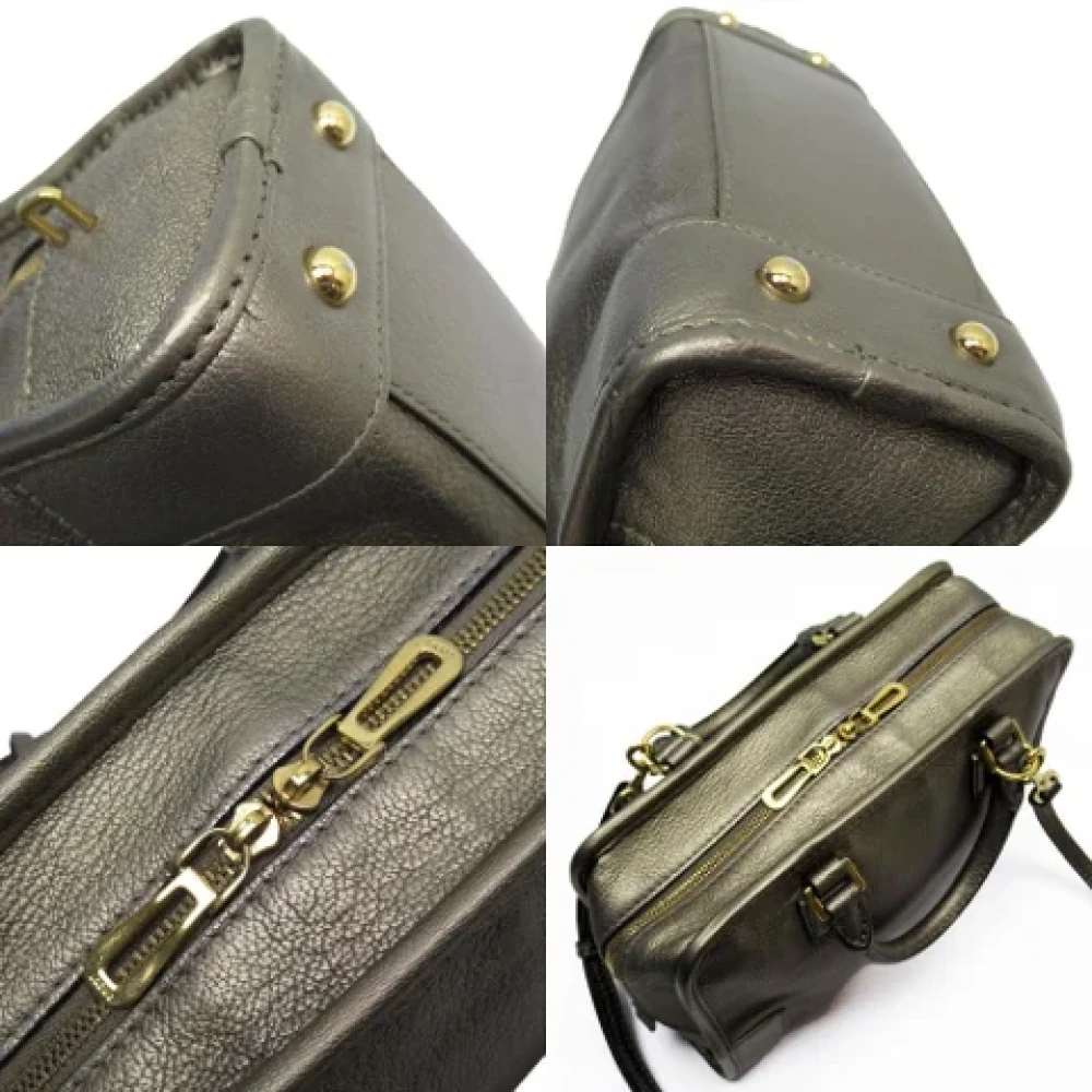Loewe Pre-owned Leather handbags Yellow Dames