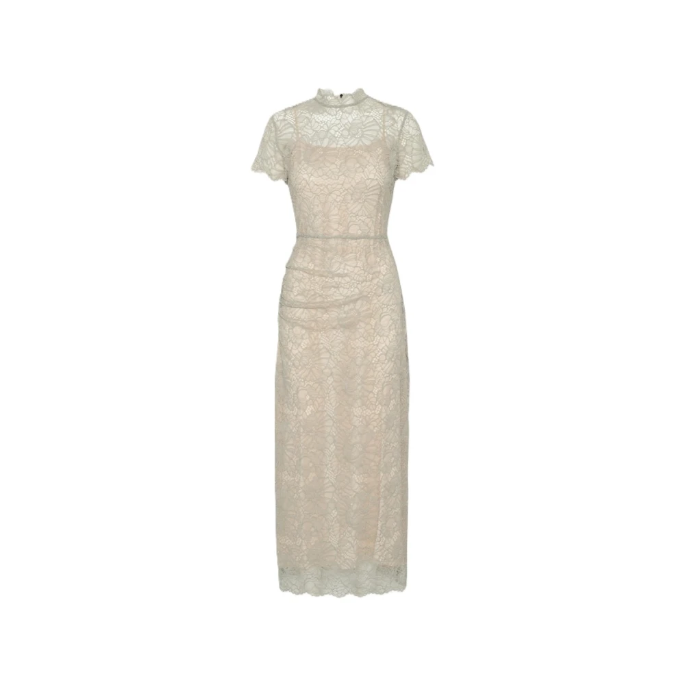 Rotate Birger Christensen Women's Gray Lace Midi Dress - Maxi Dresses - M - Dresses