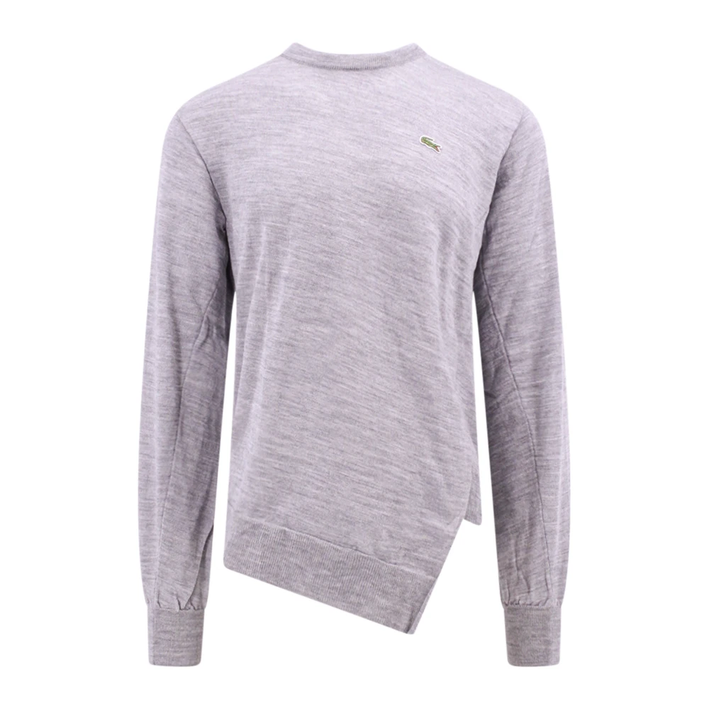 Comme des Garçons Grijze Gebreide Crew-neck Trui Gray Heren