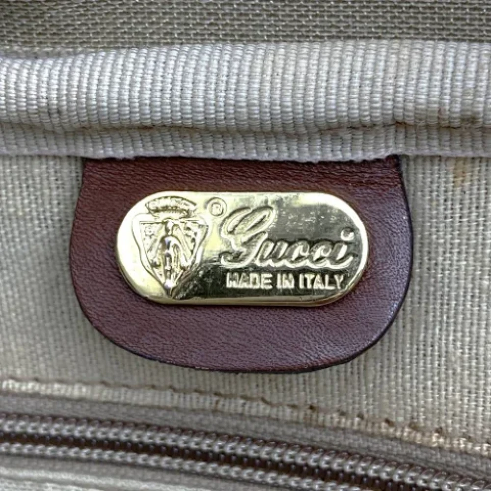Gucci Vintage Pre-owned Fabric gucci-bags Brown Dames