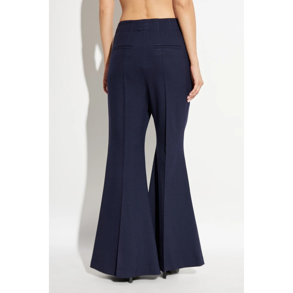 Victoria Beckham Wijde broek Blue Dames