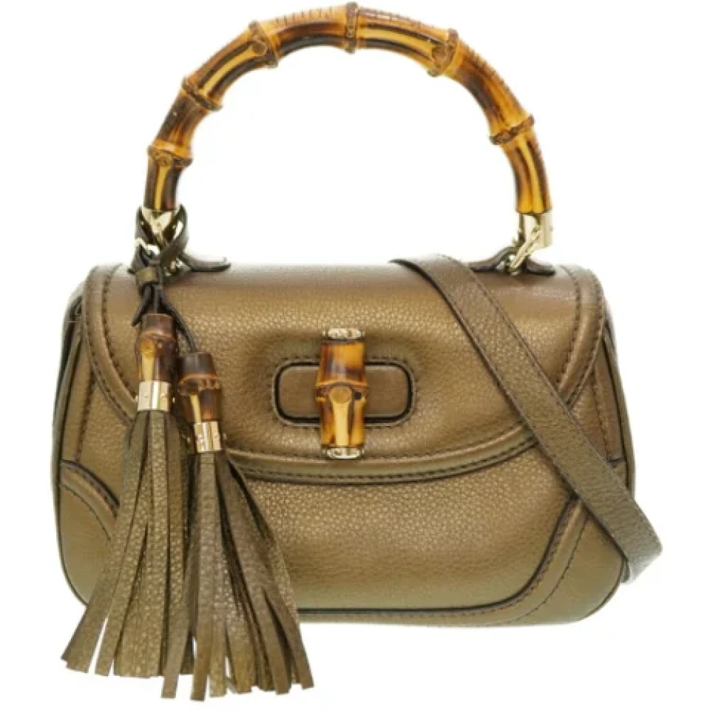 Gucci Vintage Pre-owned Fabric gucci-bags Yellow Dames