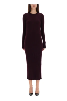 Open-back Ribbed Dress