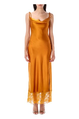 orange-satin-midi-dress-with-lace-trims