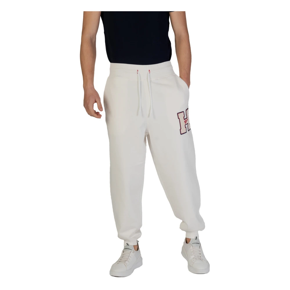 Tommy Jeans Witte katoenen broek met voorzakken White Heren