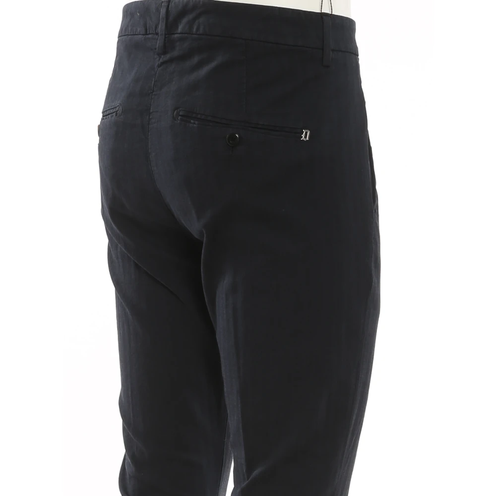 Dondup Slim-fit Broek Blue Heren