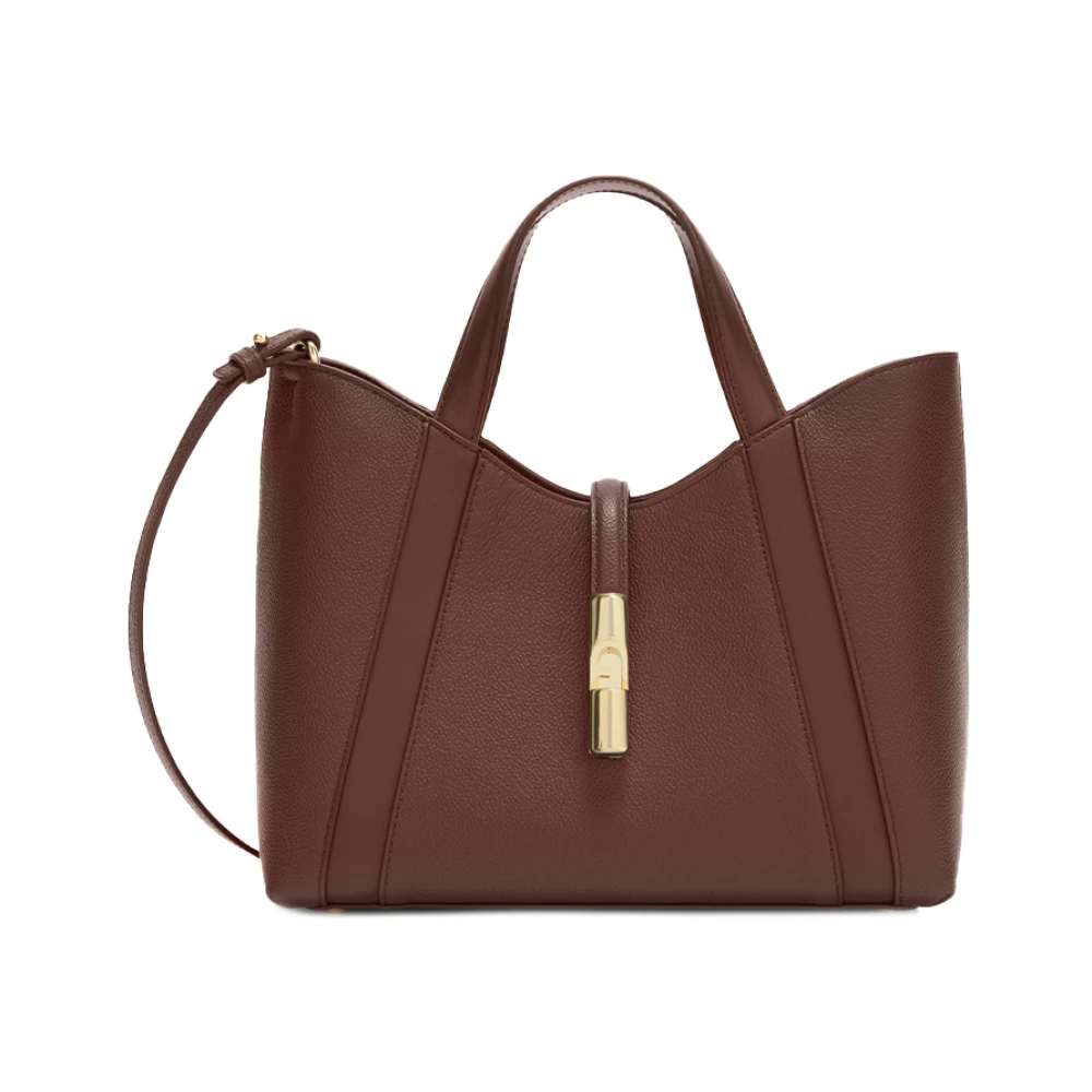 Furla Women's Brown Shopping Bags, One Size, Goccia L Shoulder Bag