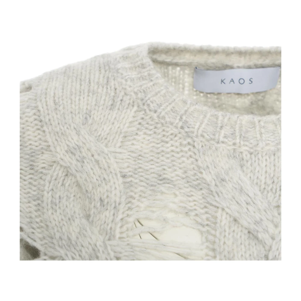 Kaos Grijze Gebreide Kleding Aw24 voor Vrouwen Gray Dames