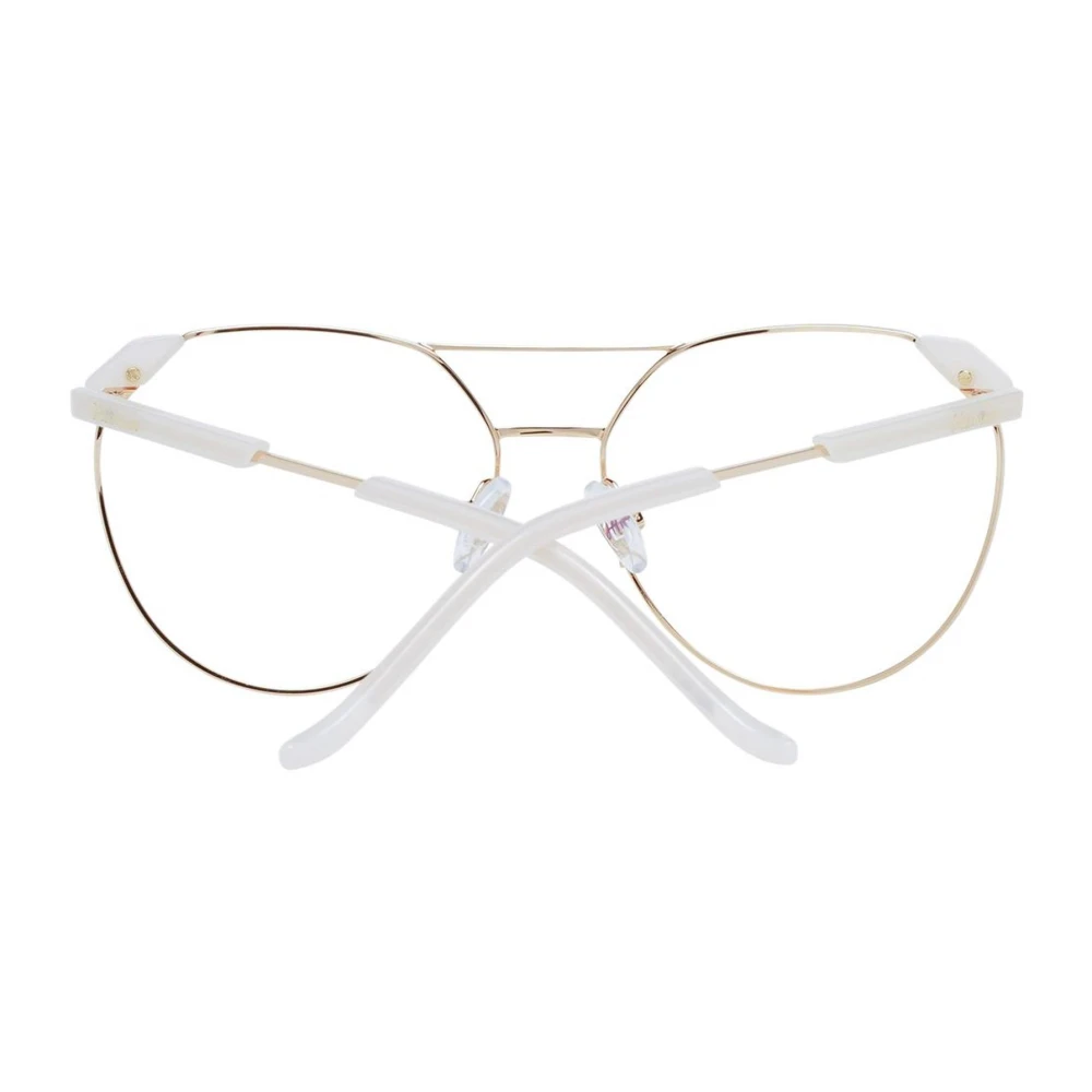 Ana Hickmann Gouden Aviator Metalen Optische Frames Yellow Dames