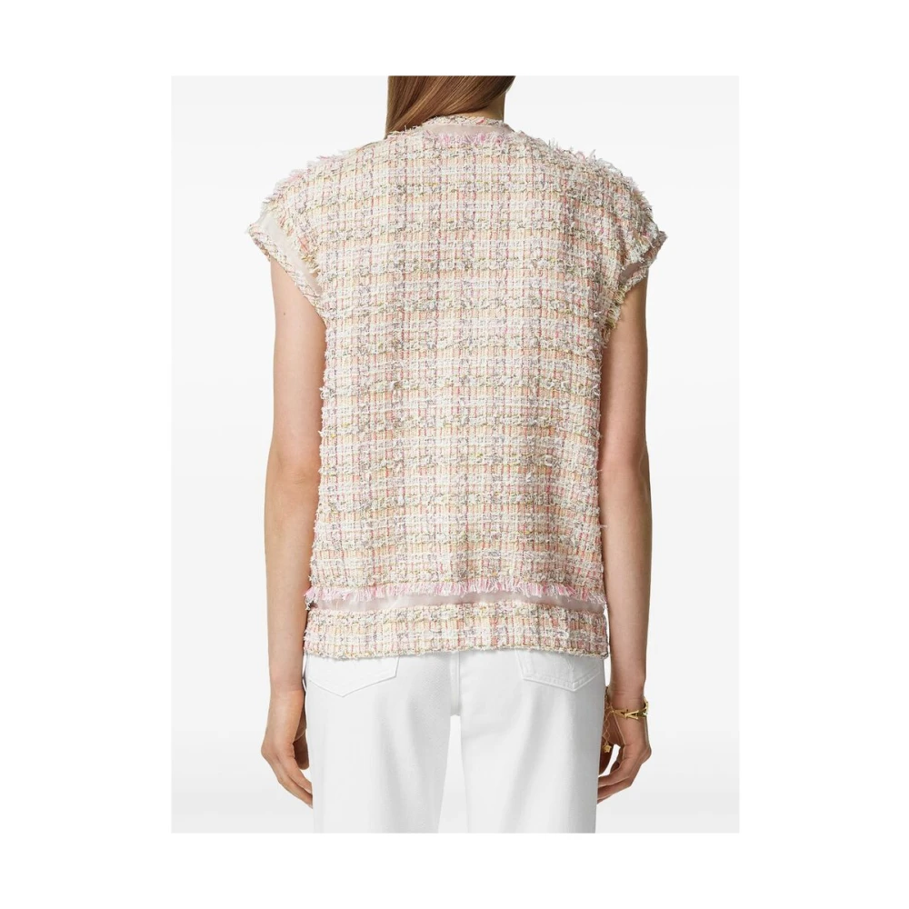 Versace Roze Knoopjas met Medusa Motief Pink Dames