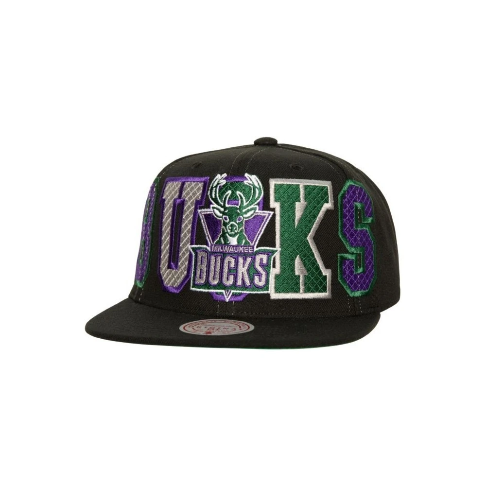 Mitchell & Ness Zwarte Bucks Varsity Snapback Pet Black Heren