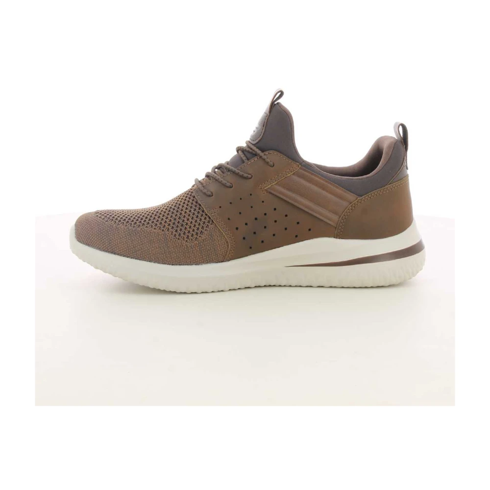 Skechers Herenschoenen Cognac Delson 3.0 Brown Heren