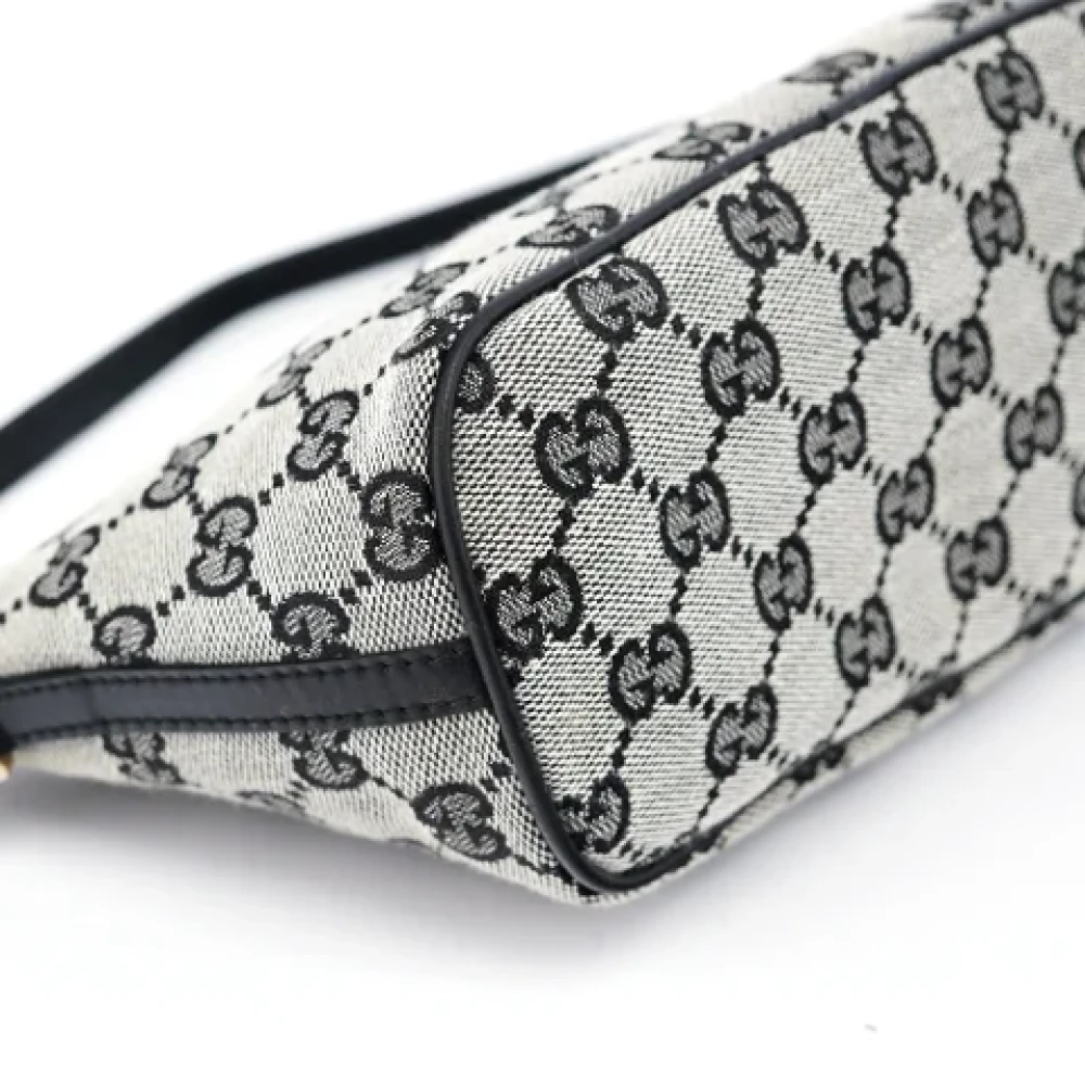 Gucci Vintage Pre-owned Leather handbags Gray Dames