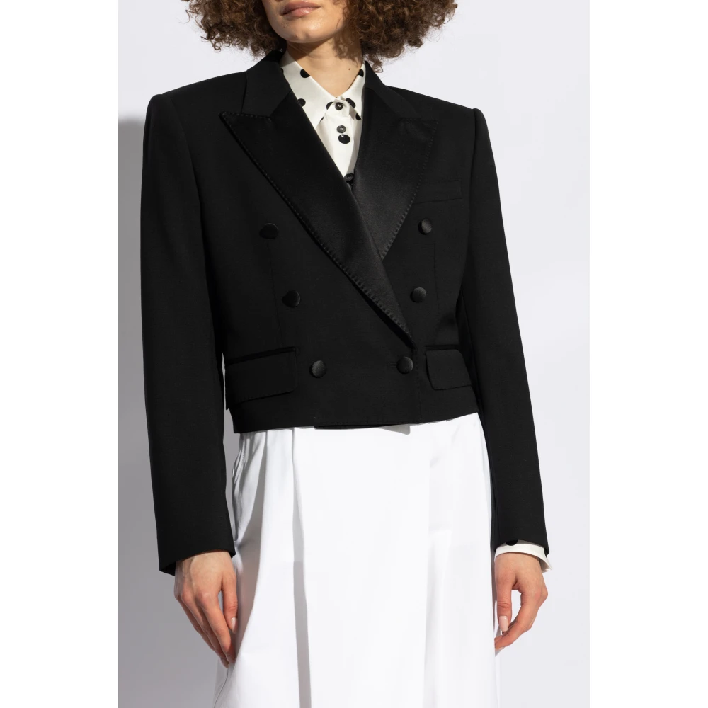 Dolce & Gabbana Dubbelbreasted jas Black Dames