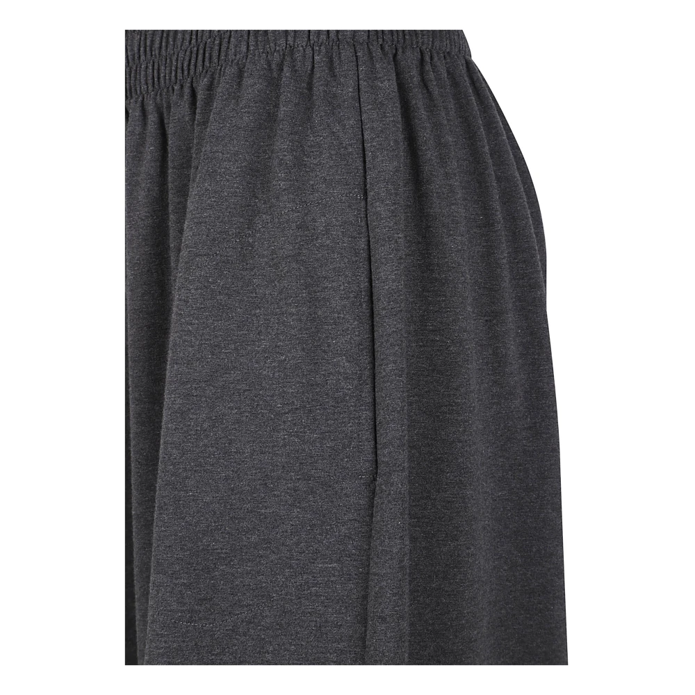 Norma Kamali Grijze Katoen Spandex Broek Gray Dames