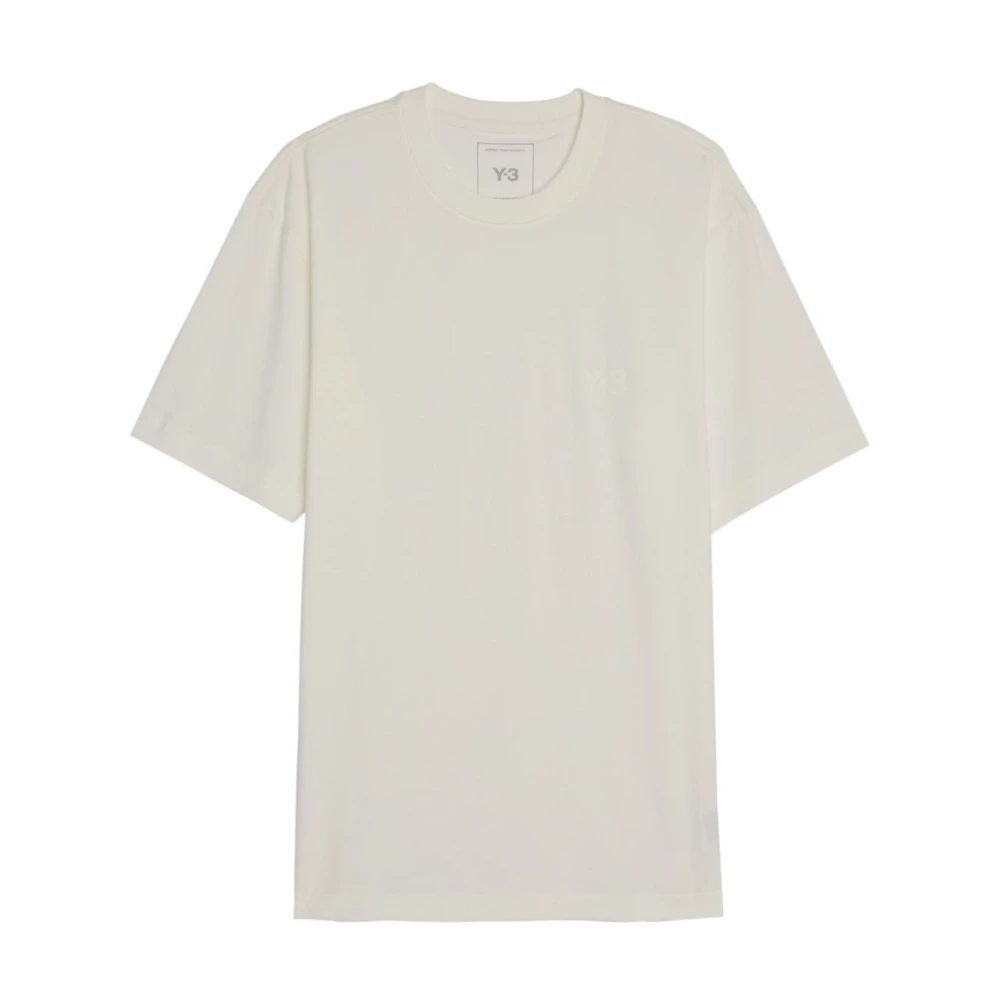 Y-3 Klassieke Crewneck T-shirt White Heren