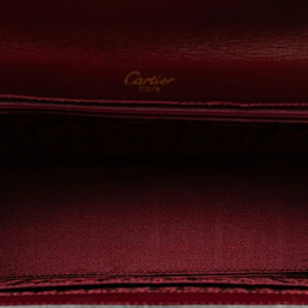 Cartier Vintage Pre-owned Leather totes Red Dames