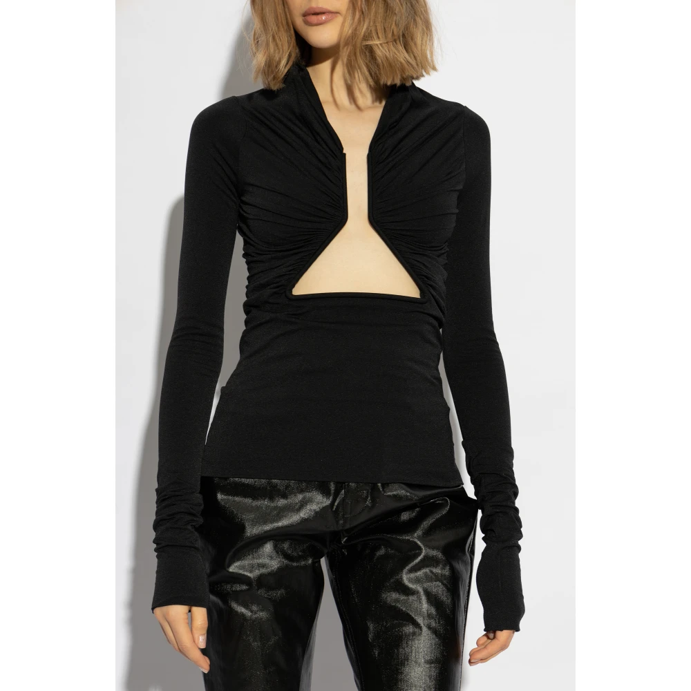 Rick Owens Prong Top Black Dames