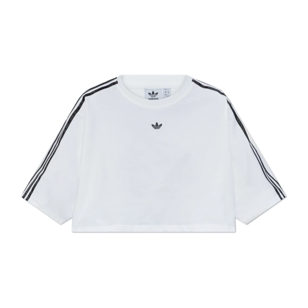 Adidas Originals Kort T-shirt med logotyp White, Dam