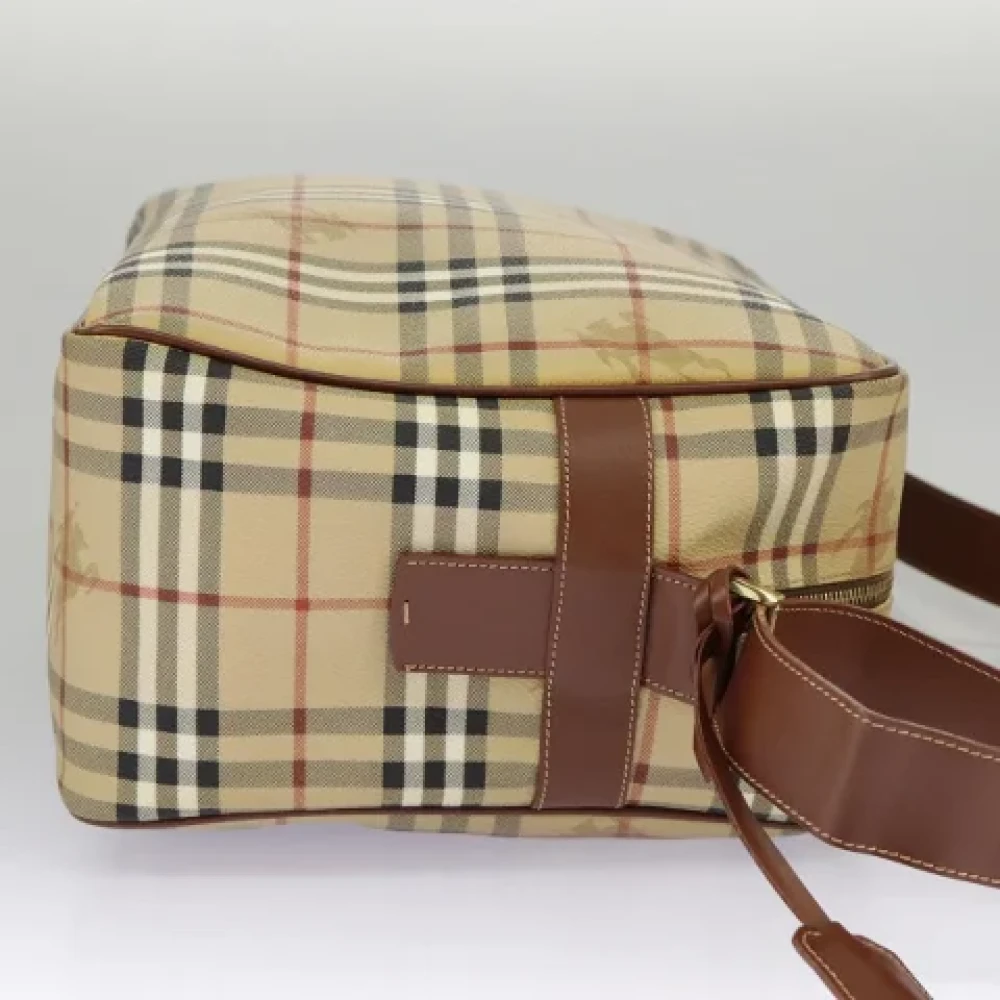 Burberry Vintage Pre-owned Leather shoulder-bags Beige Dames