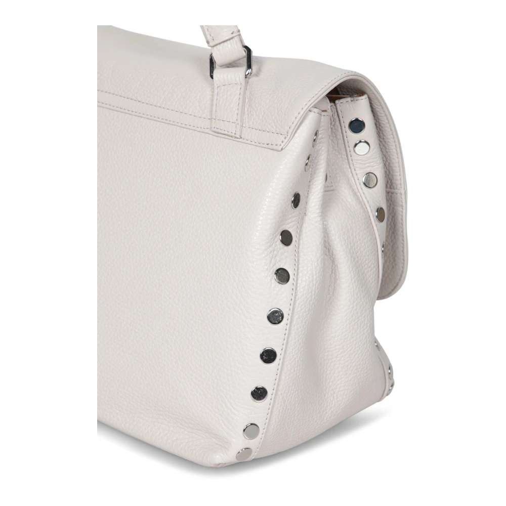 Zanellato Witte leren tas met verstelbare band White Dames