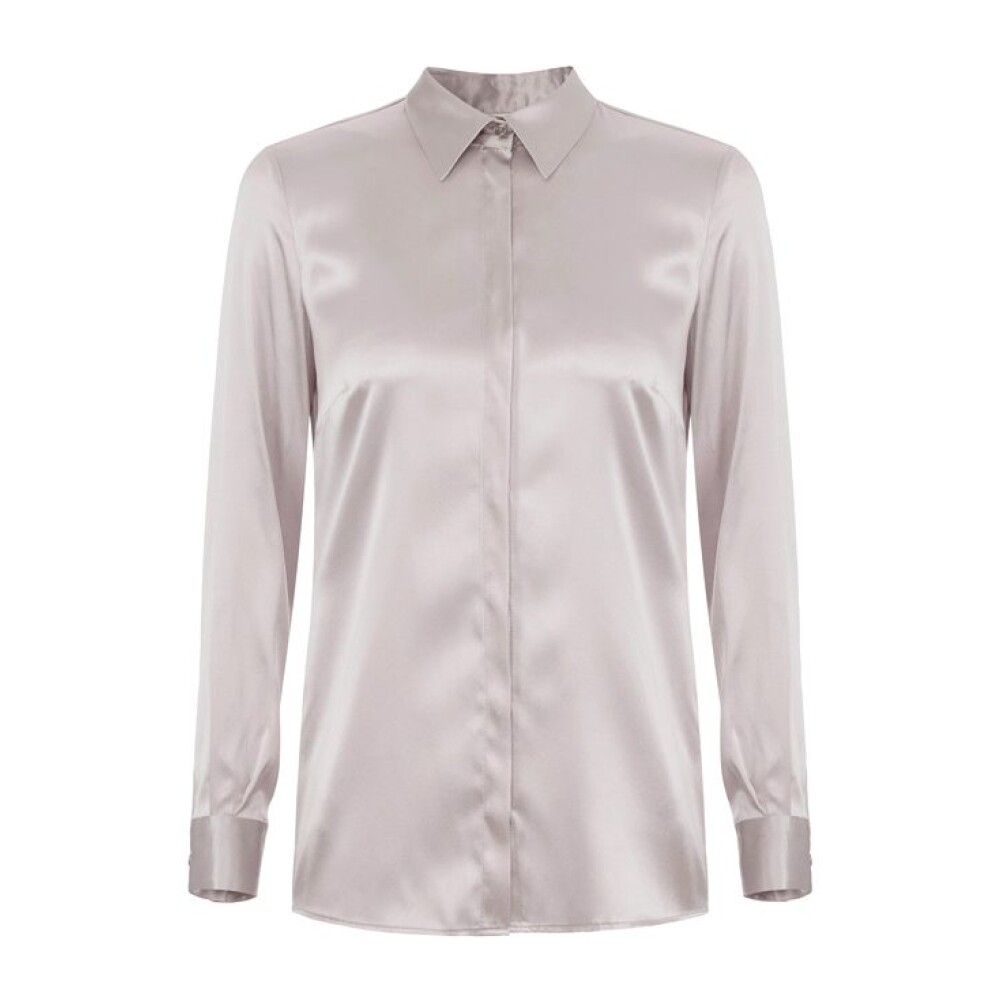 Camicia raso clearance grigio perla