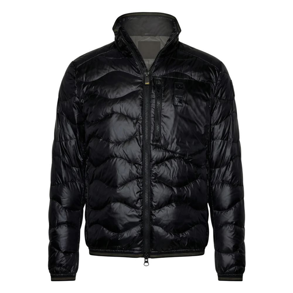Blauer Herren Schwarz Jacken, K, Mgröße: