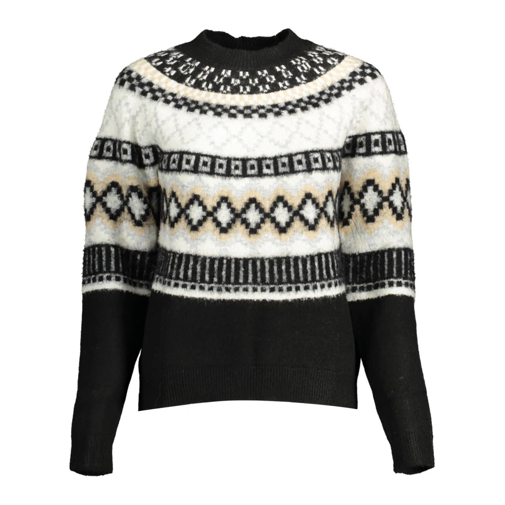 Desigual Women's Multicolor Contrasting Detail Long-Sleeved Shirt Extra Large