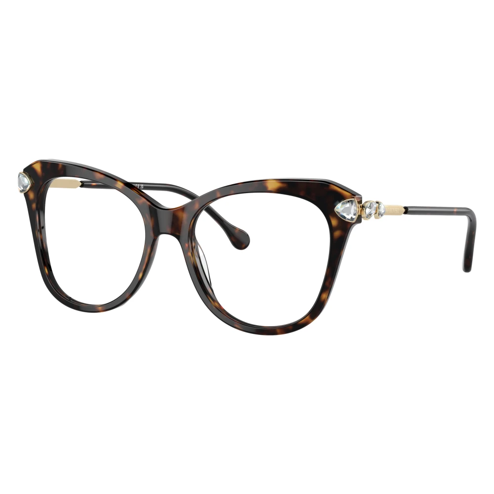 Swarovski Women's Woman Sk2012 1002 Optical Frames Acetate Turtle Geometric Normal - Image 2