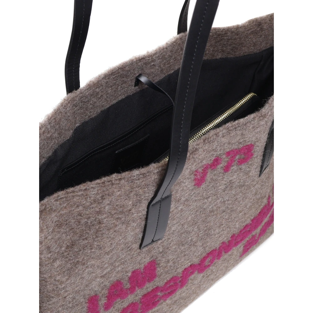 V73 Tote Bags Beige Dames