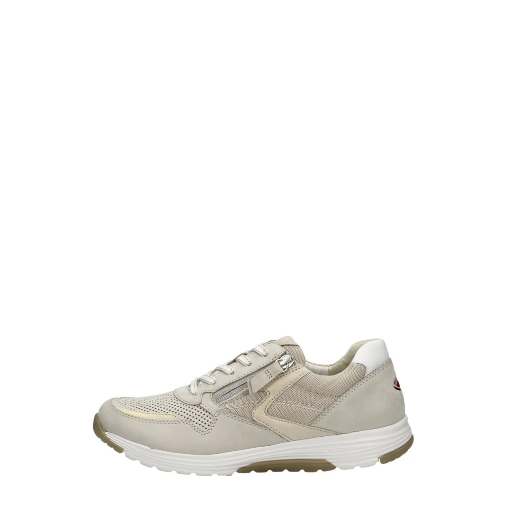 Gabor Rollingsoft Veterschoenen Laag Dames Schoenen Beige