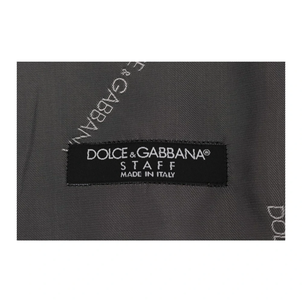 Dolce & Gabbana Grijze Katoen Rayon Vest Gilet Gray Heren