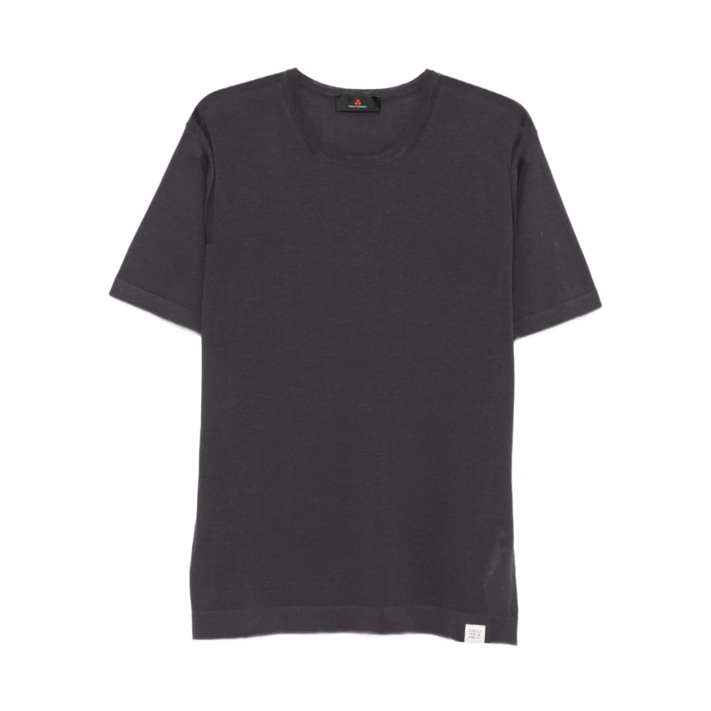 Peuterey Blue T-Shirts, Male, M, Crew Neck T-Shirt