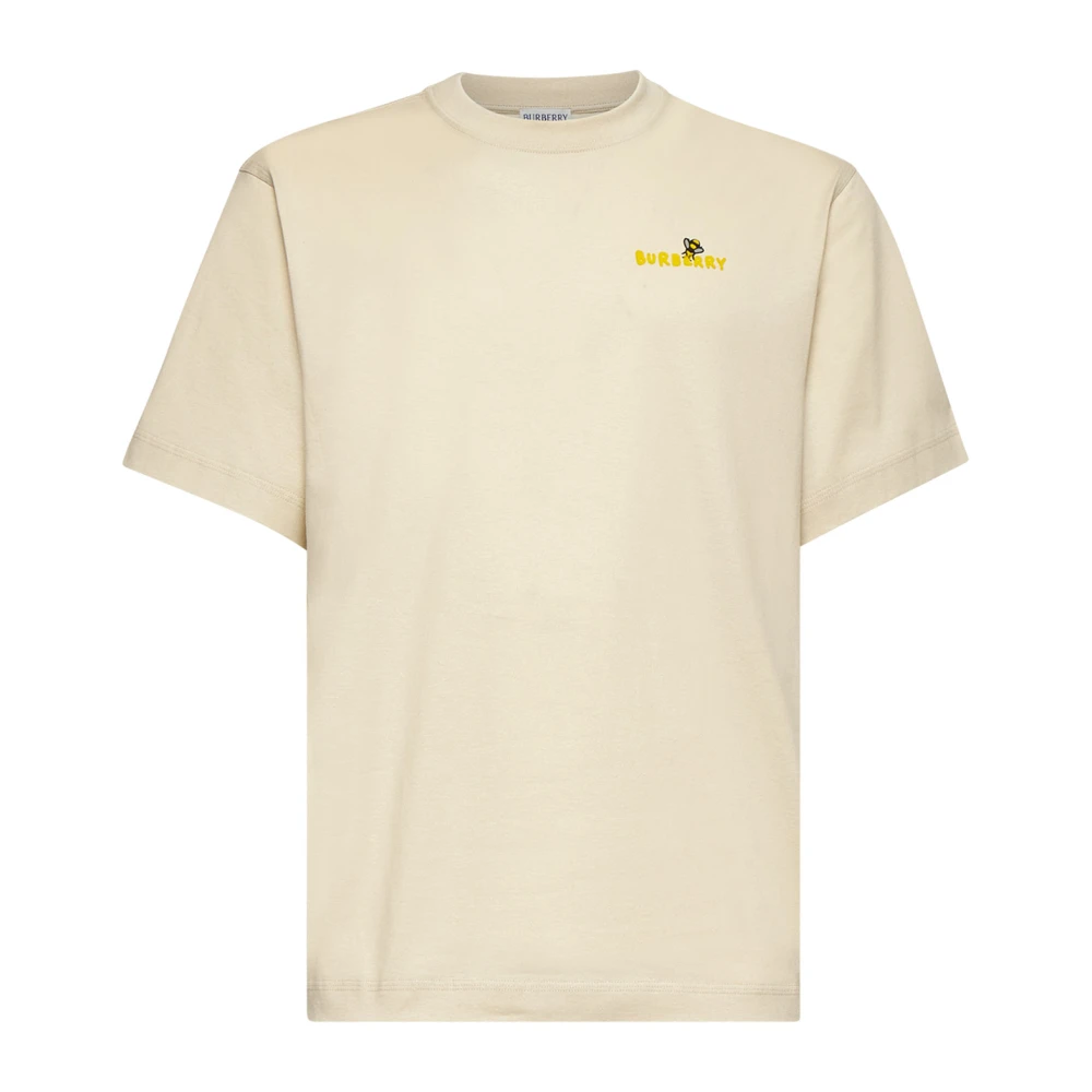 Burberry Beige T-shirt met Maxi Bee Print Beige Heren