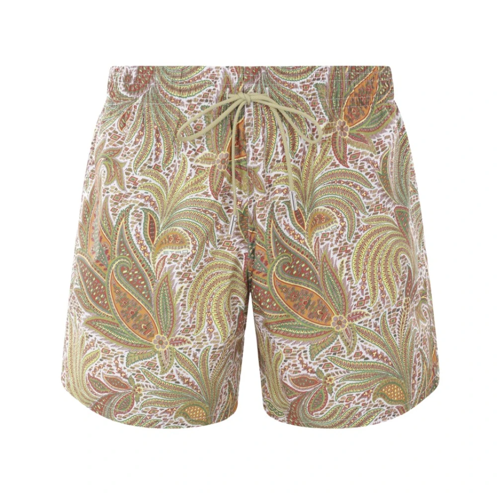ETRO Rood Paisley Zwemkleding Set Multicolor Heren