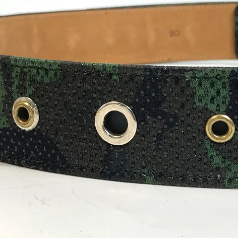 Jimmy Choo Pre-owned Fabric belts Green Dames