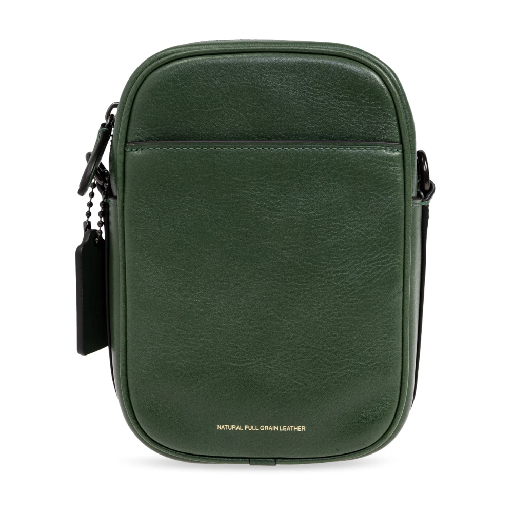 Coach Leren schoudertas Green Heren