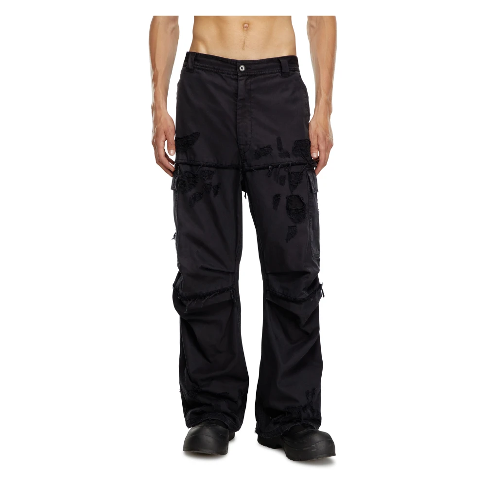 Diesel Zwarte Stijlvolle Broek Black Heren