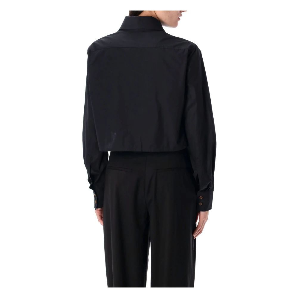 Vivienne Westwood Hart Cut Off Shirt Black Dames