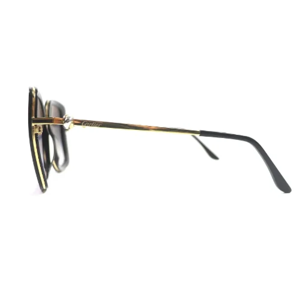 Cartier Vintage Pre-owned Glass sunglasses Black Heren