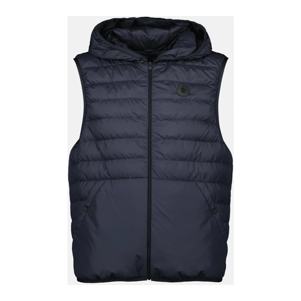 Moncler Omkeerbare windbreaker met gewatteerd vest Blue Heren