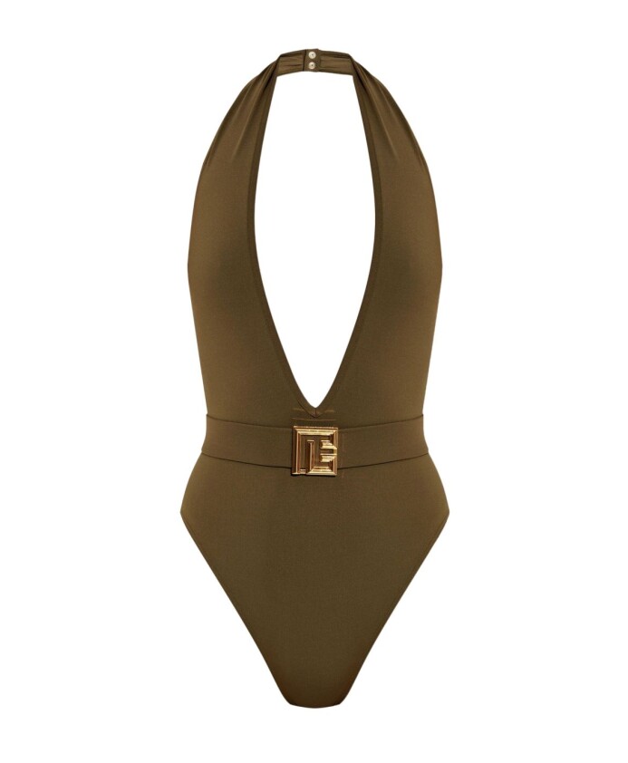 green-plunging-v-neck-swimsuit