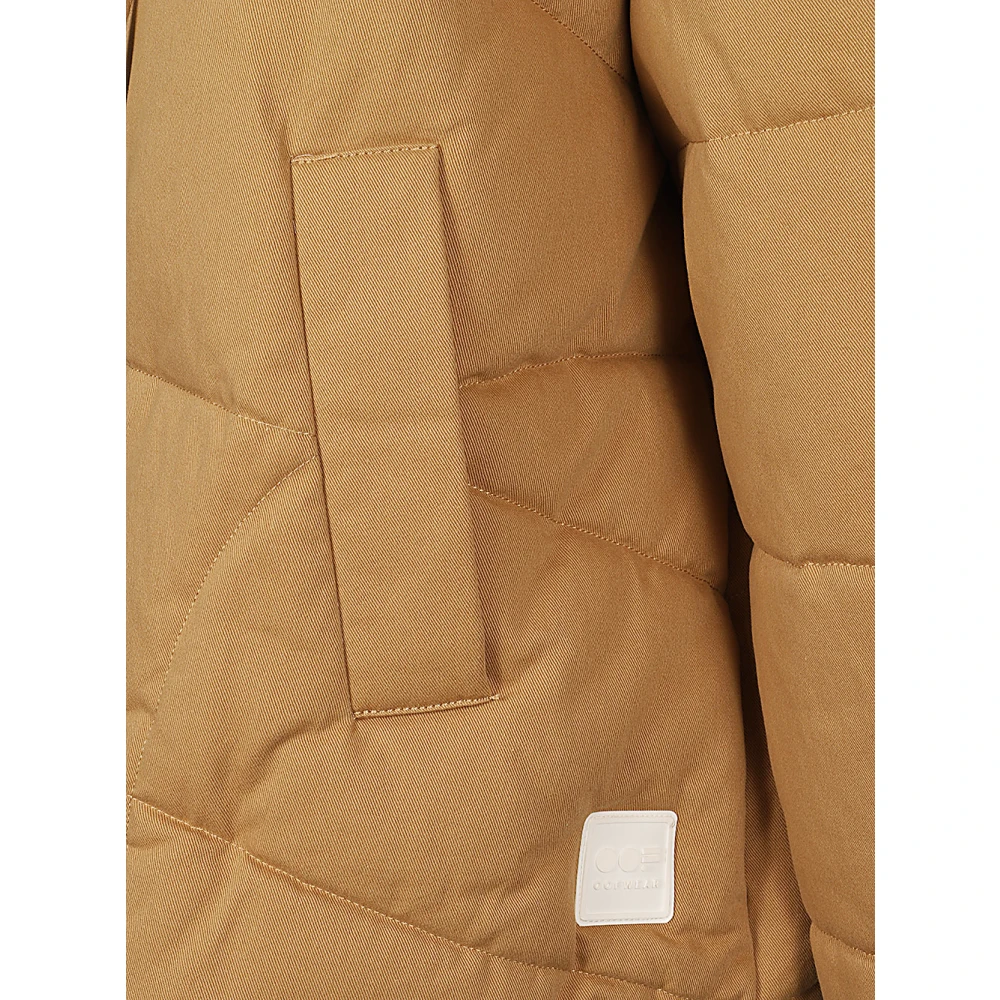 OOF Wear Korte Beige Katoenen Gabardine Jas Beige Dames