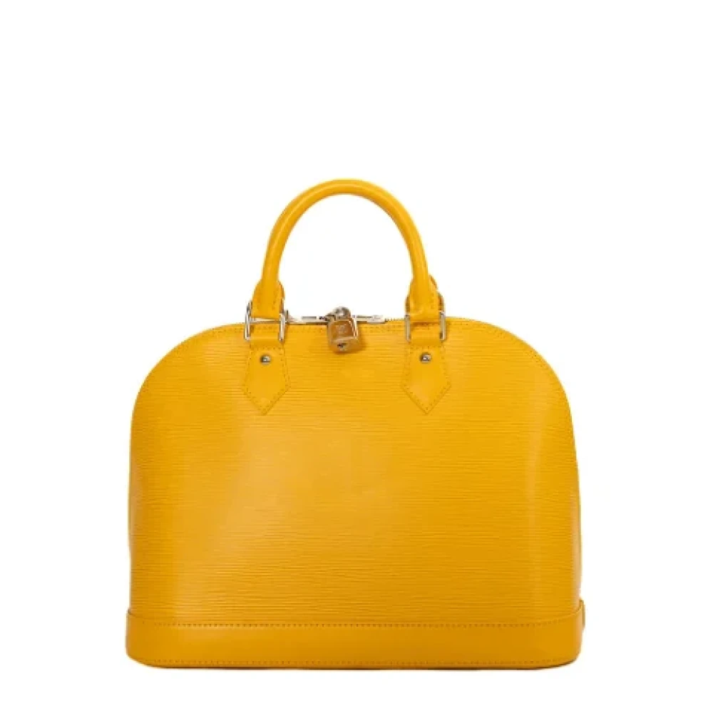 Louis Vuitton Vintage Pre-owned Leather handbags Yellow Dames