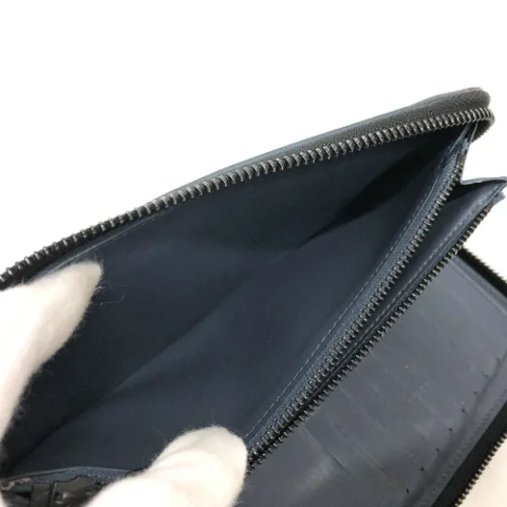 Louis Vuitton Vintage Pre-owned Leather wallets Blue Dames